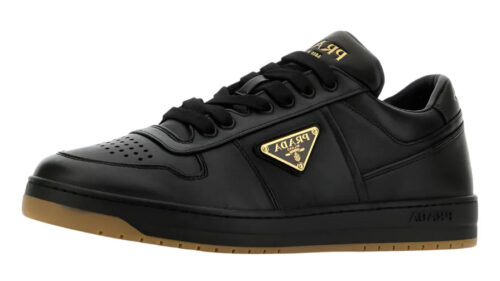 Prada Men's Downtown Napa Leather Low-Top Sneakers