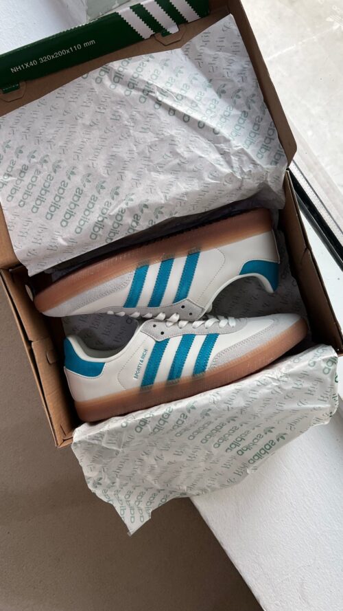 Adidas x Sporty and Rich Samba “Cream Blue”